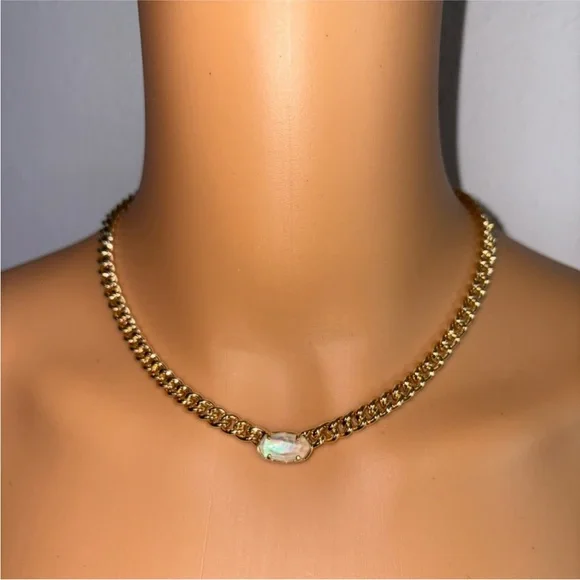 NWT Kendra Scott Gold Necklace - Picture 5 of 5